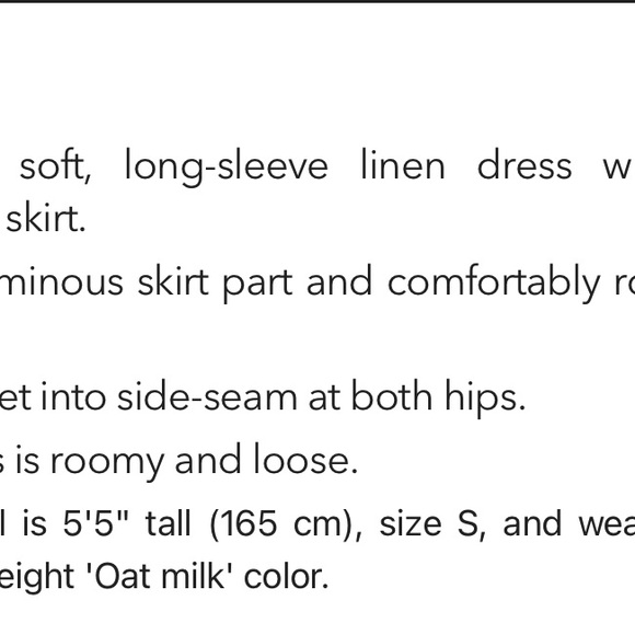 notPERFECTLINEN Tan Midi EMILIE loose linen dress - Picture 6 of 8